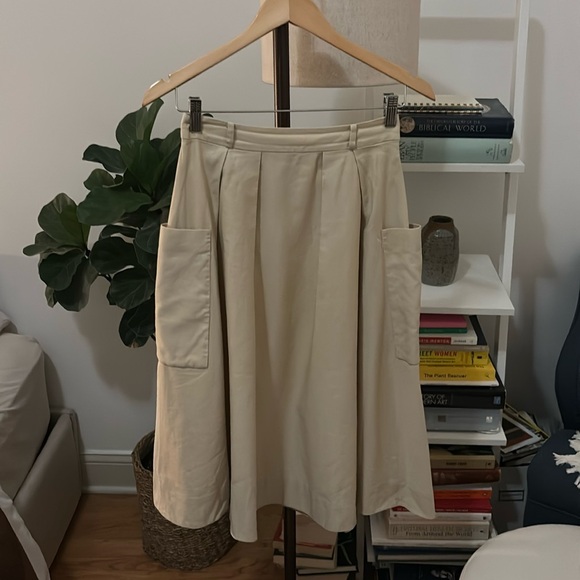 Kate Spade Linen/Cotton Circle Skirt - Picture 2 of 9